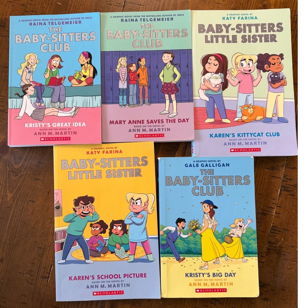 The‎ Baby-Sitters Club Little Sister Graphic Novel Lot of 5 Scholastic Graphix